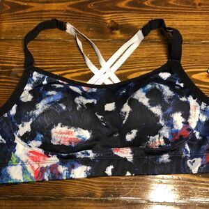 NWT SHOACTIVE Printed Sports Bra Size L